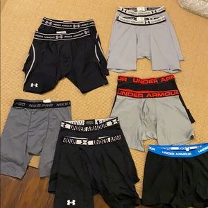 Under Armour & Nike Compression Lot Size Large